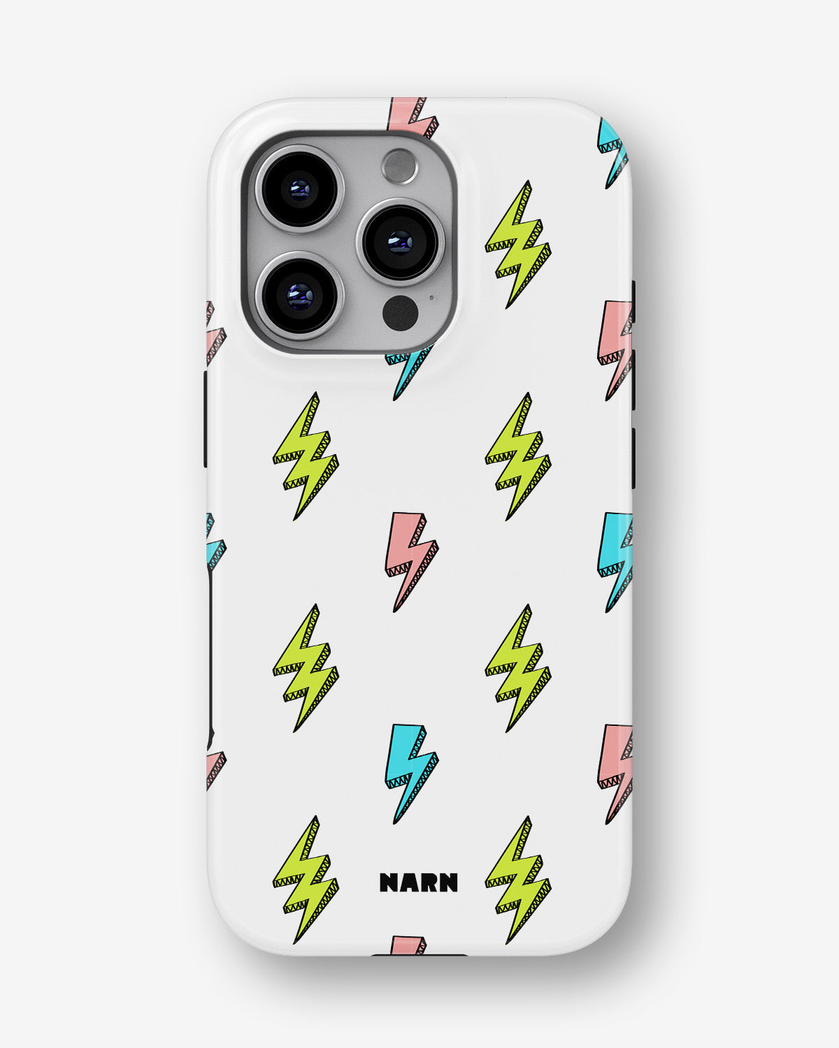 iPhone 16 Pro Tough Case – Lightning Bolts - View 1