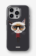 iPhone 16 Pro Tough Case – Hipster Cat - View 1
