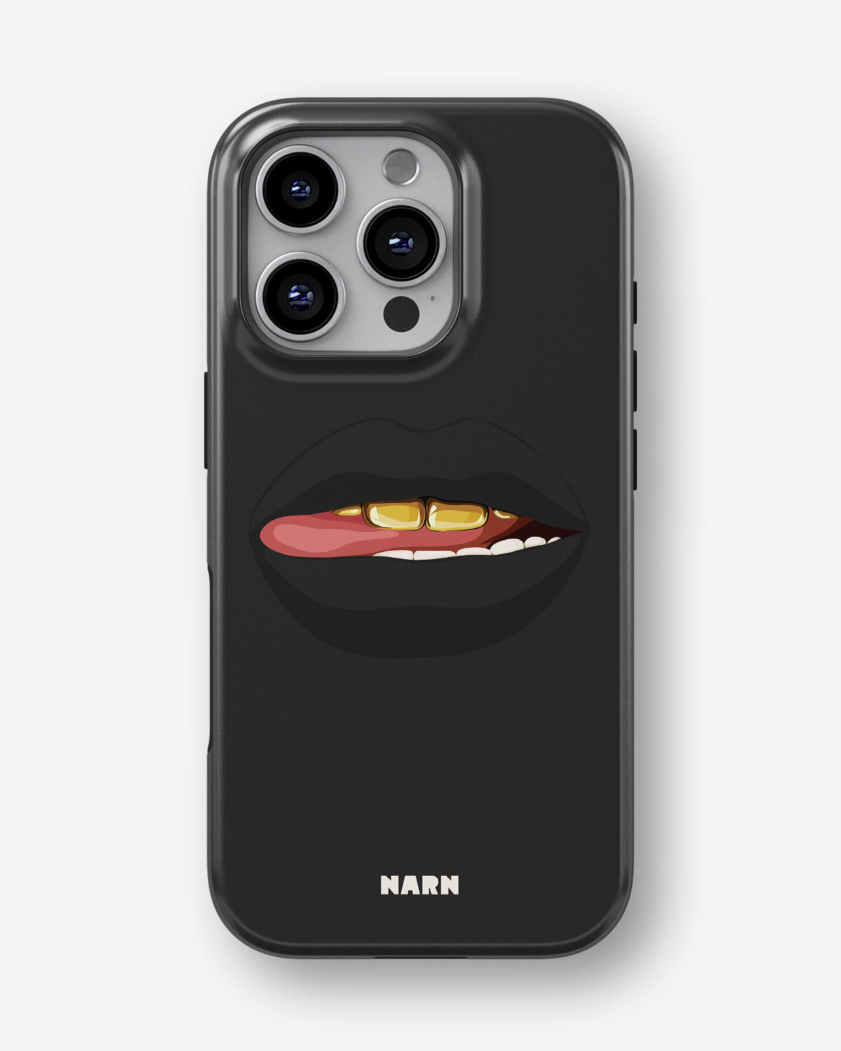 iPhone 16 Pro Tough Case – Golden Lips - View 1