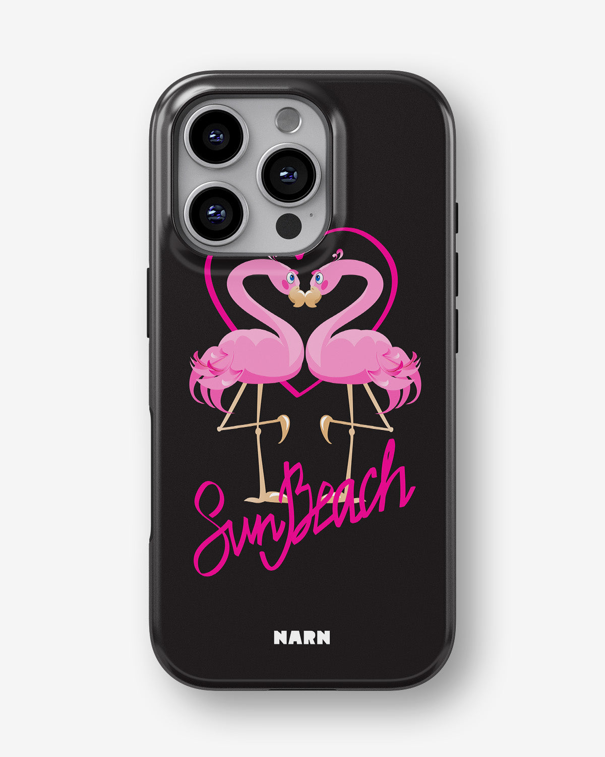 iPhone 16 Pro Tough Case – Beach Flamingo - View 1