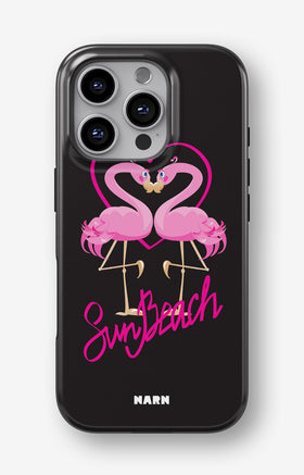 iPhone 16 Pro Tough Case – Beach Flamingo - View 1