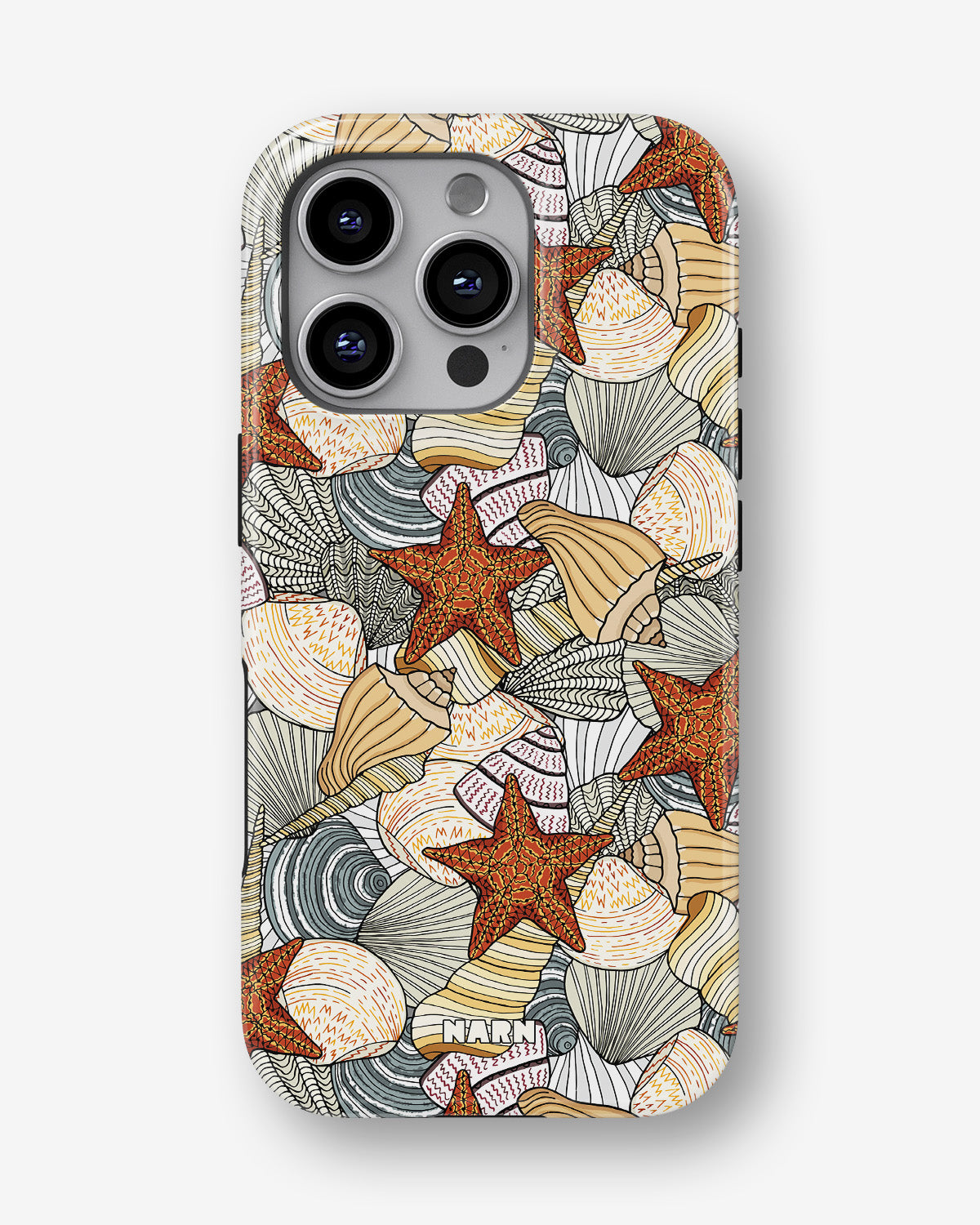 iPhone 16 Pro Tough Case – Sea Shells - View 1