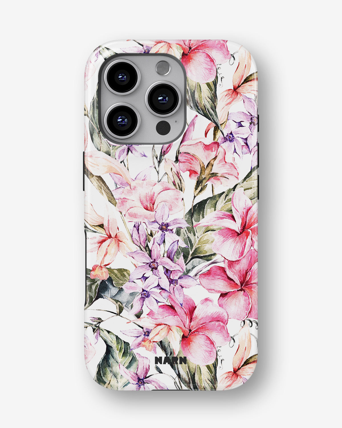 iPhone 16 Pro Tough Case – Watercolor Flowers - View 1