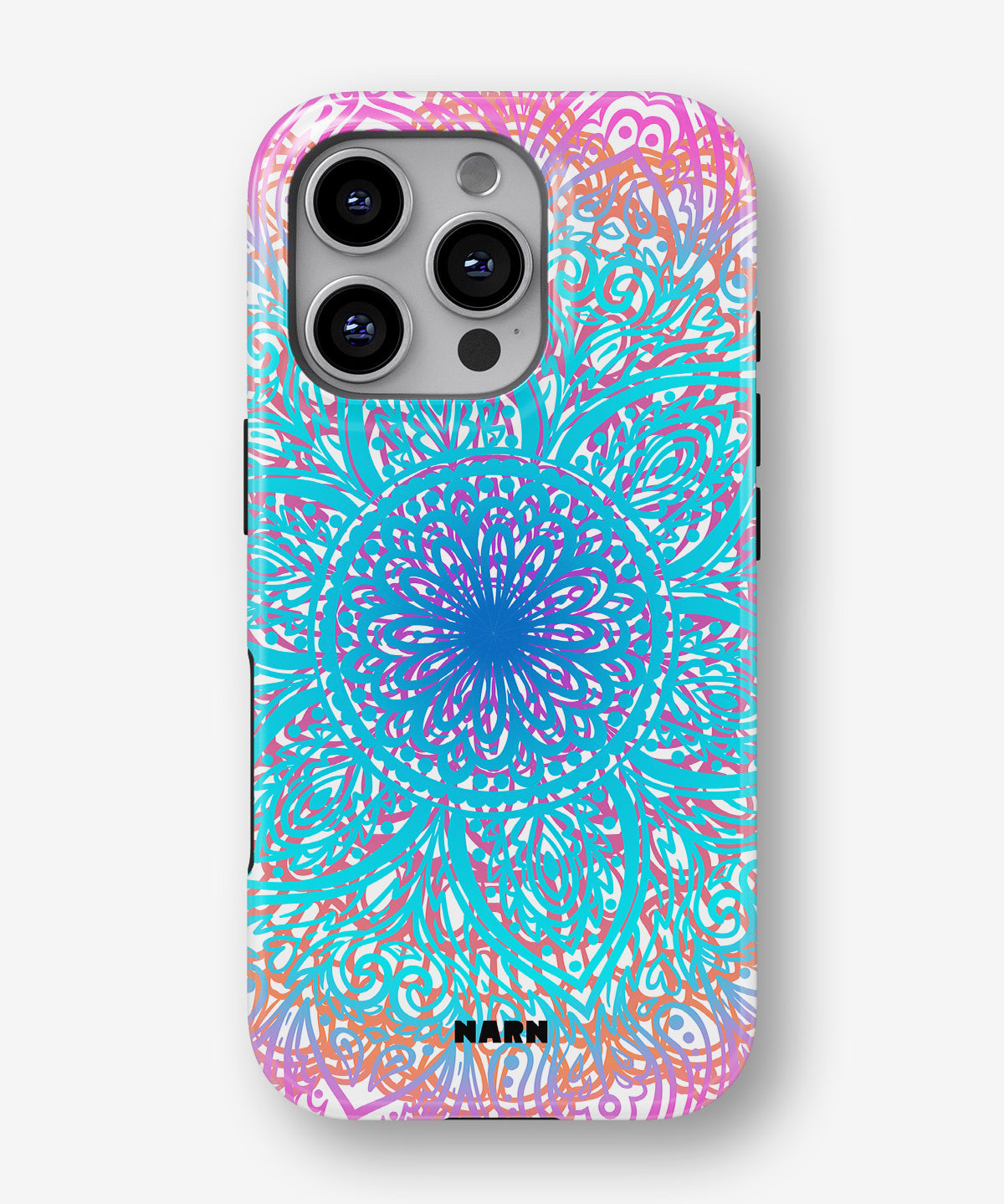 iPhone 16 Pro Tough Case – Pastel Mandala - View 1