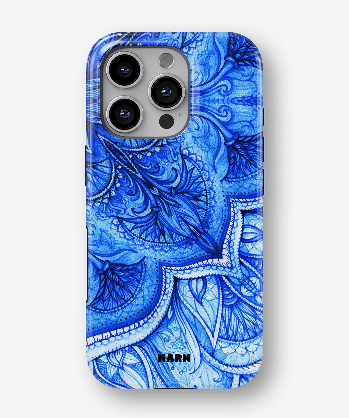 iPhone 16 Pro Tough Case – Blue Vintage - View 1