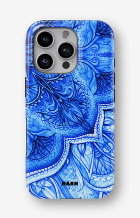 iPhone 16 Pro Tough Case – Blue Vintage - View 1