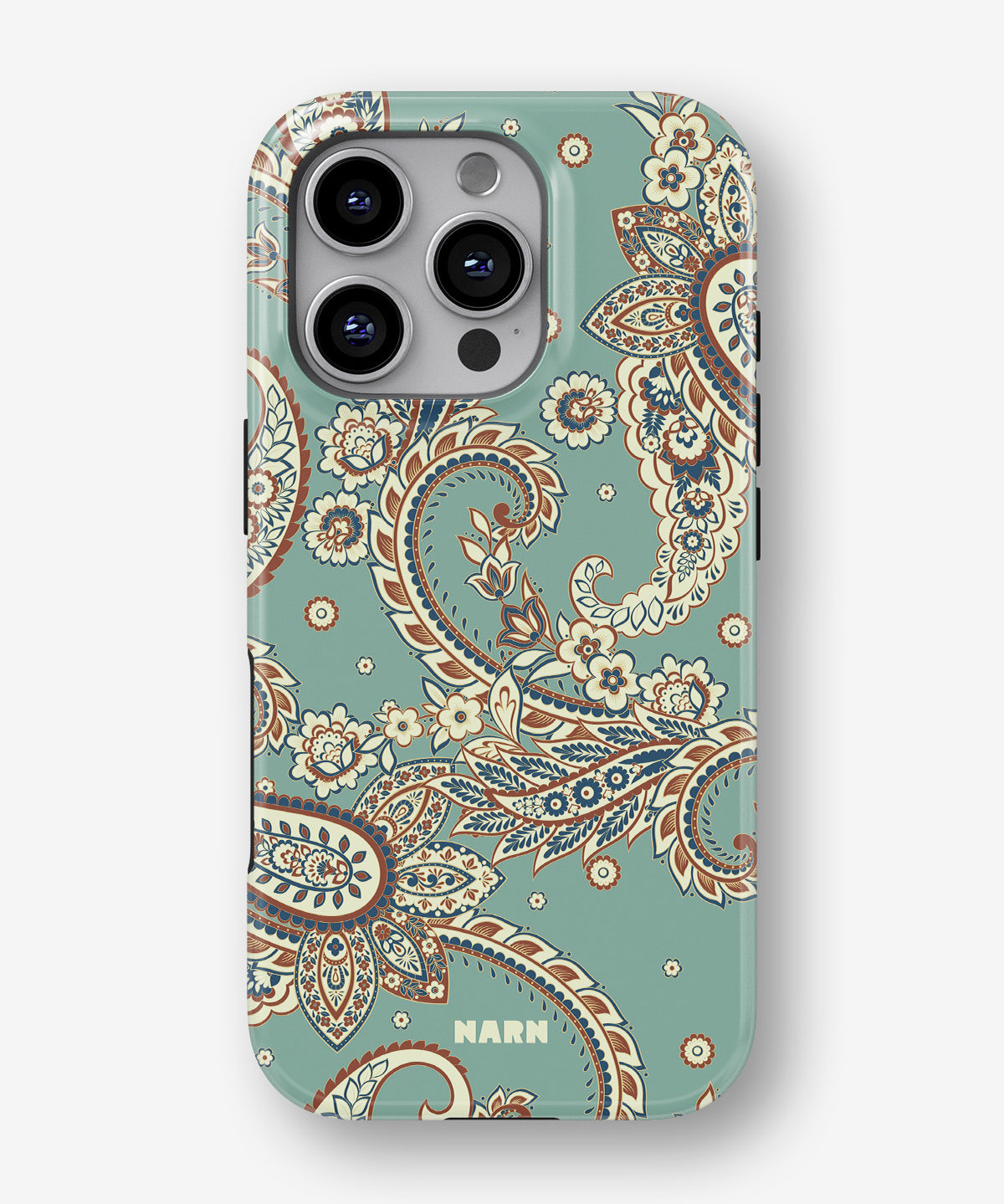 iPhone 16 Pro Tough Case – Paisley Green - View 1