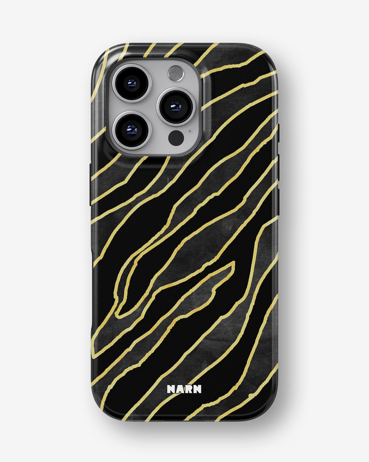 iPhone 16 Pro Tough Case – Golden Zebra - View 1