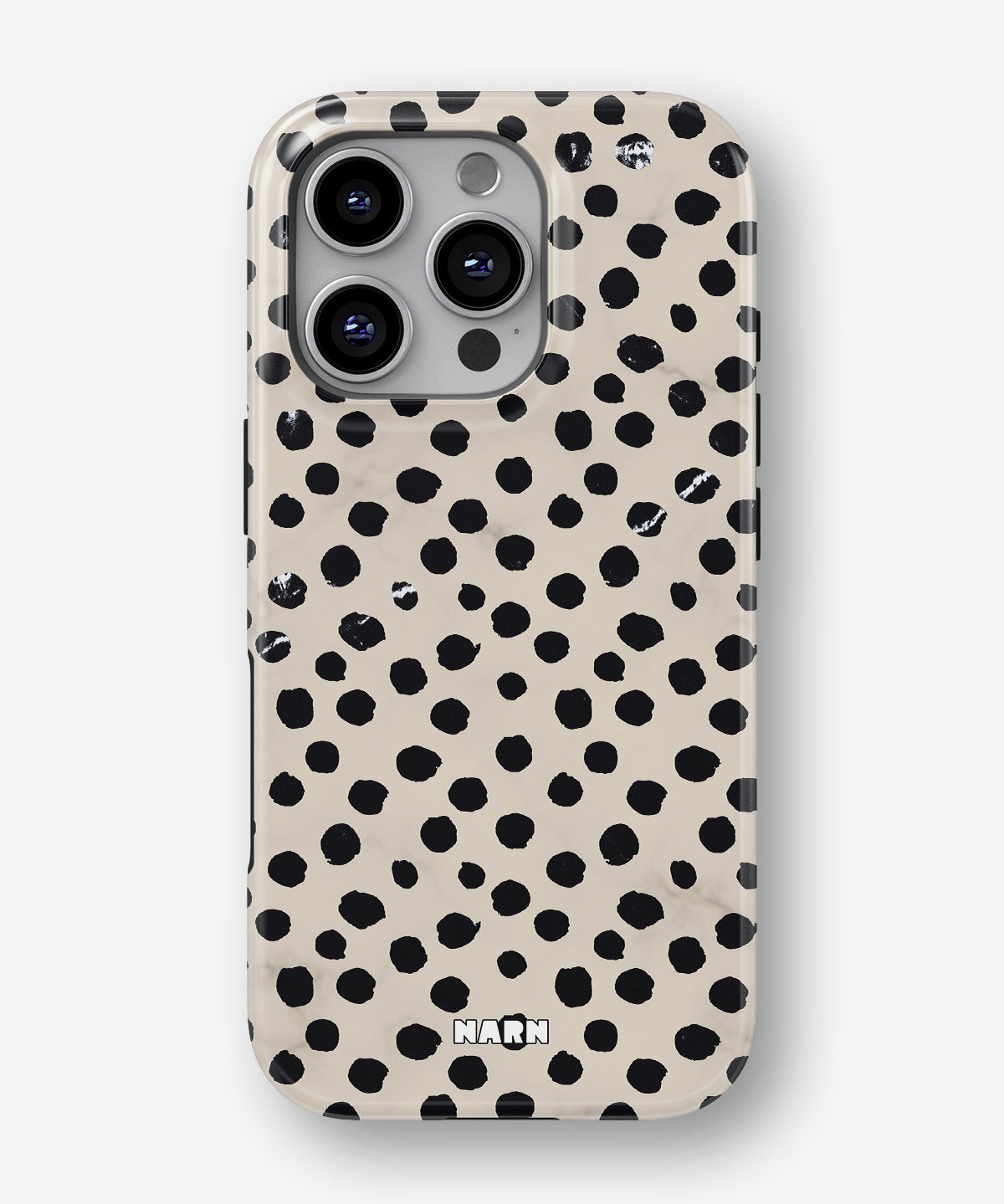 iPhone 16 Pro Tough Case – Marble Dots - View 1