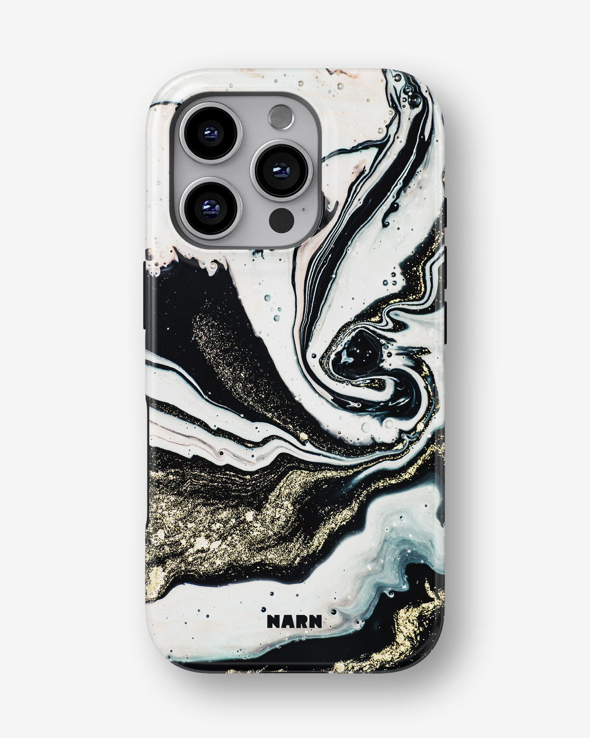 iPhone 16 Pro Tough Case – Golden Swirl - View 1