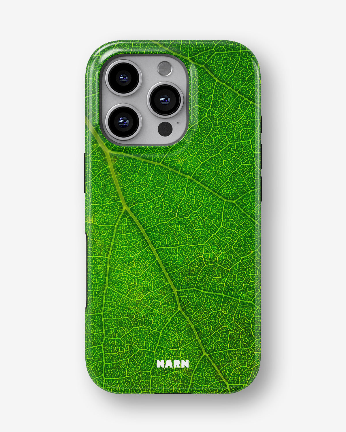 iPhone 16 Pro Tough Case – Green Leafy - View 1