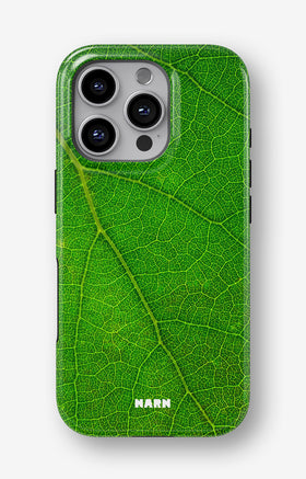 iPhone 16 Pro Tough Case – Green Leafy - View 1