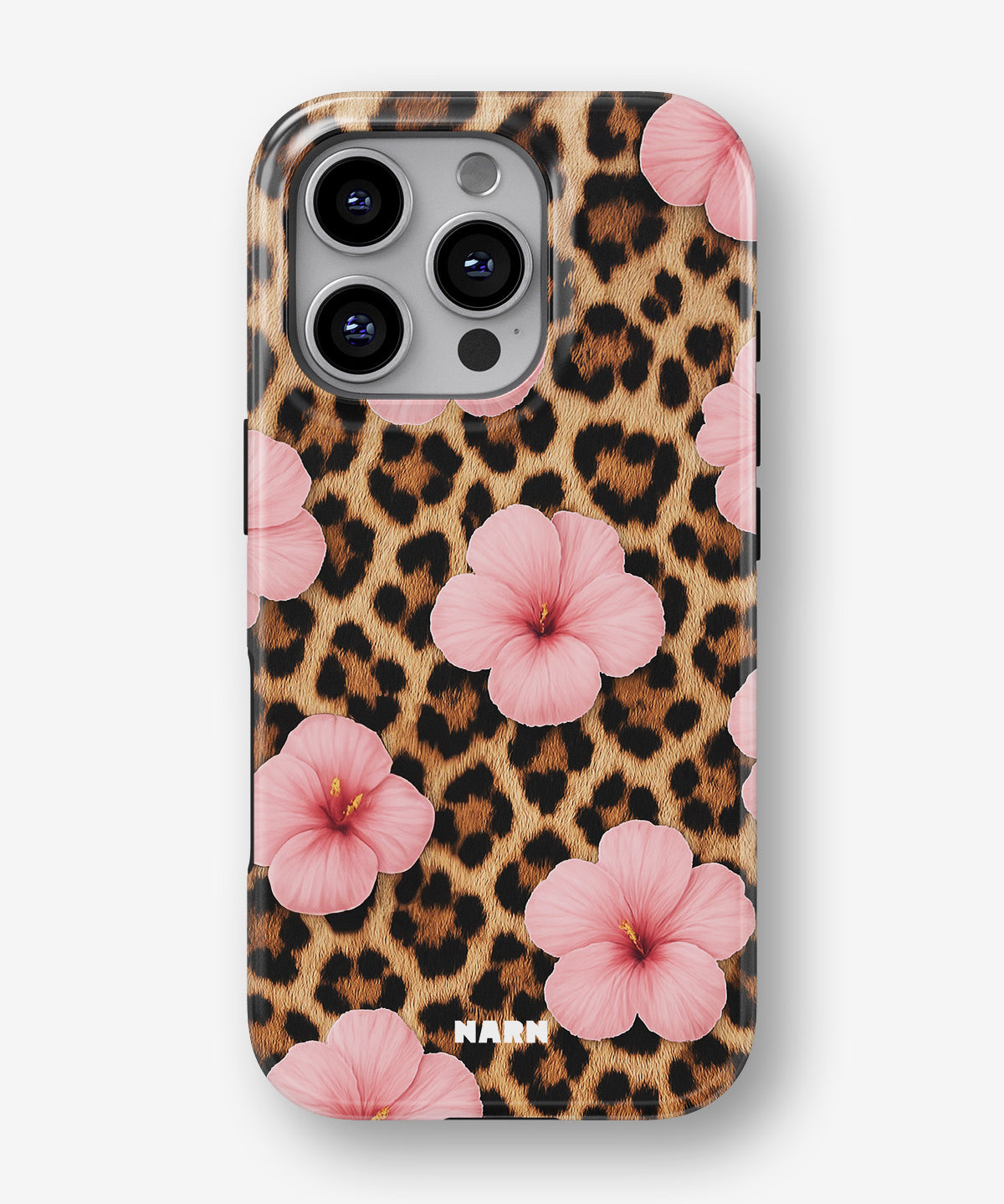 iPhone 16 Pro Tough Case – Leopard Flower - View 1