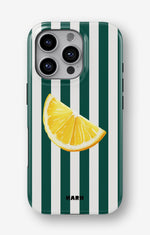 iPhone 16 Pro Tough Case – Lemon Stripes - View 1