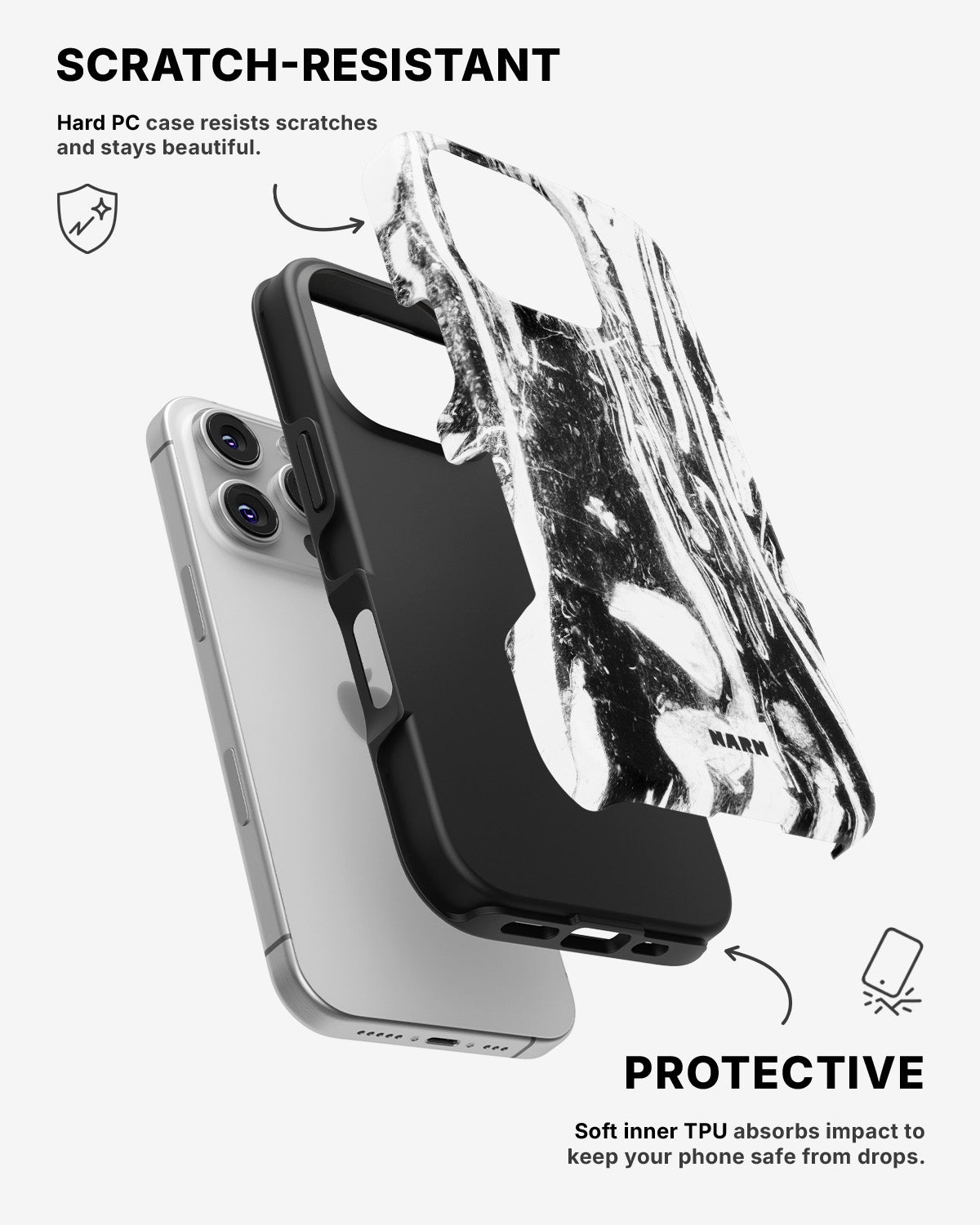 iPhone 16 Pro Tough Case – Liquid Obsidian - View 2