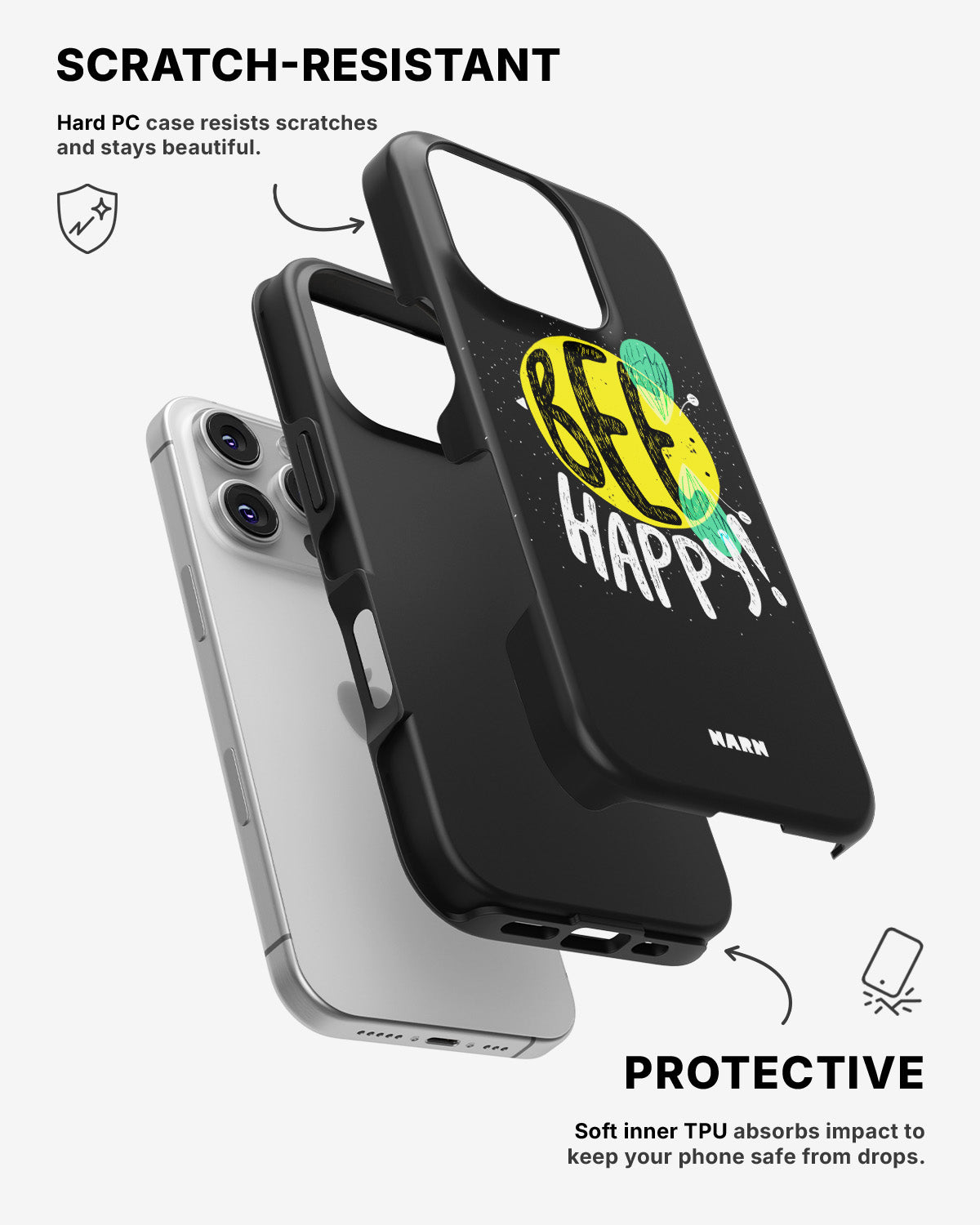 iPhone 16 Pro Tough Case – BEE Happy - View 2