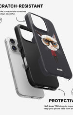 iPhone 16 Pro Tough Case – Hipster Cat - View 2