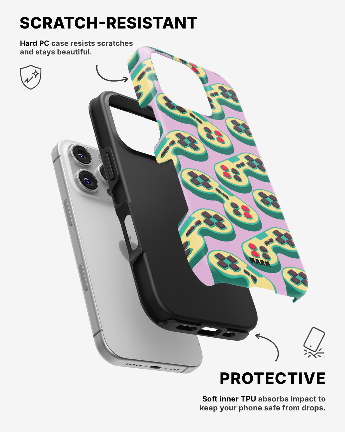 iPhone 16 Pro Tough Case – Gamepad - View 2