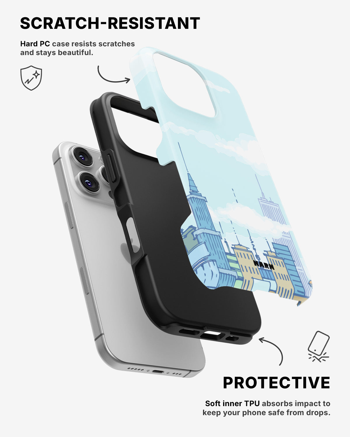 iPhone 16 Pro Tough Case – Skyline - View 2