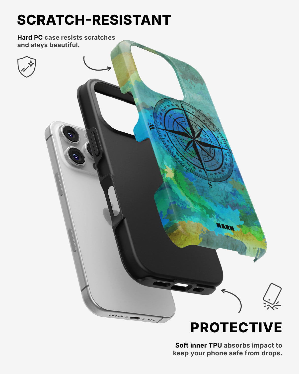 iPhone 16 Pro Tough Case – Compass - View 2