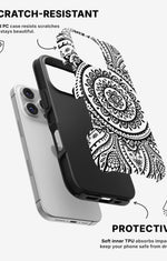 iPhone 16 Pro Tough Case – Henna Mandala - View 2