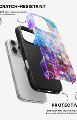 iPhone 16 Pro Tough Case – Purple Hearts - View 2
