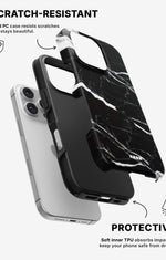 iPhone 16 Pro Tough Case – Black Marble - View 2