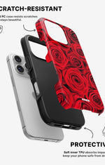 iPhone 16 Pro Tough Case – Red Roses - View 2