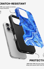 iPhone 16 Pro Tough Case – Blue Vintage - View 2