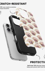 iPhone 16 Pro Tough Case – Pink Marble Waves - View 2
