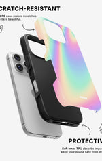 iPhone 16 Pro Tough Case – Rainbow Haze - View 2