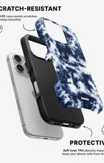 iPhone 16 Pro Tough Case – Tie Dye Blue - View 2
