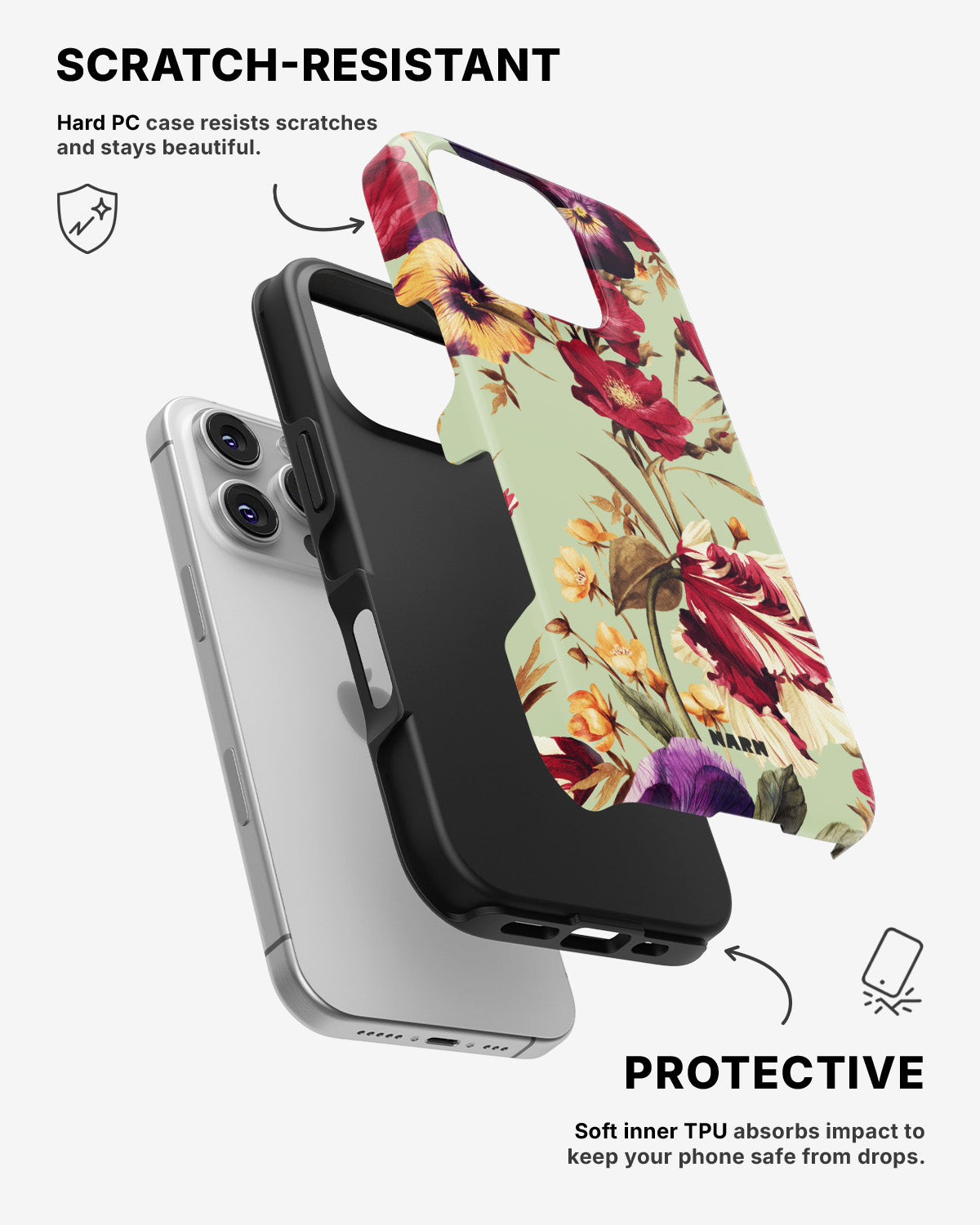 iPhone 16 Pro Tough Case – Pansy Pansy - View 2