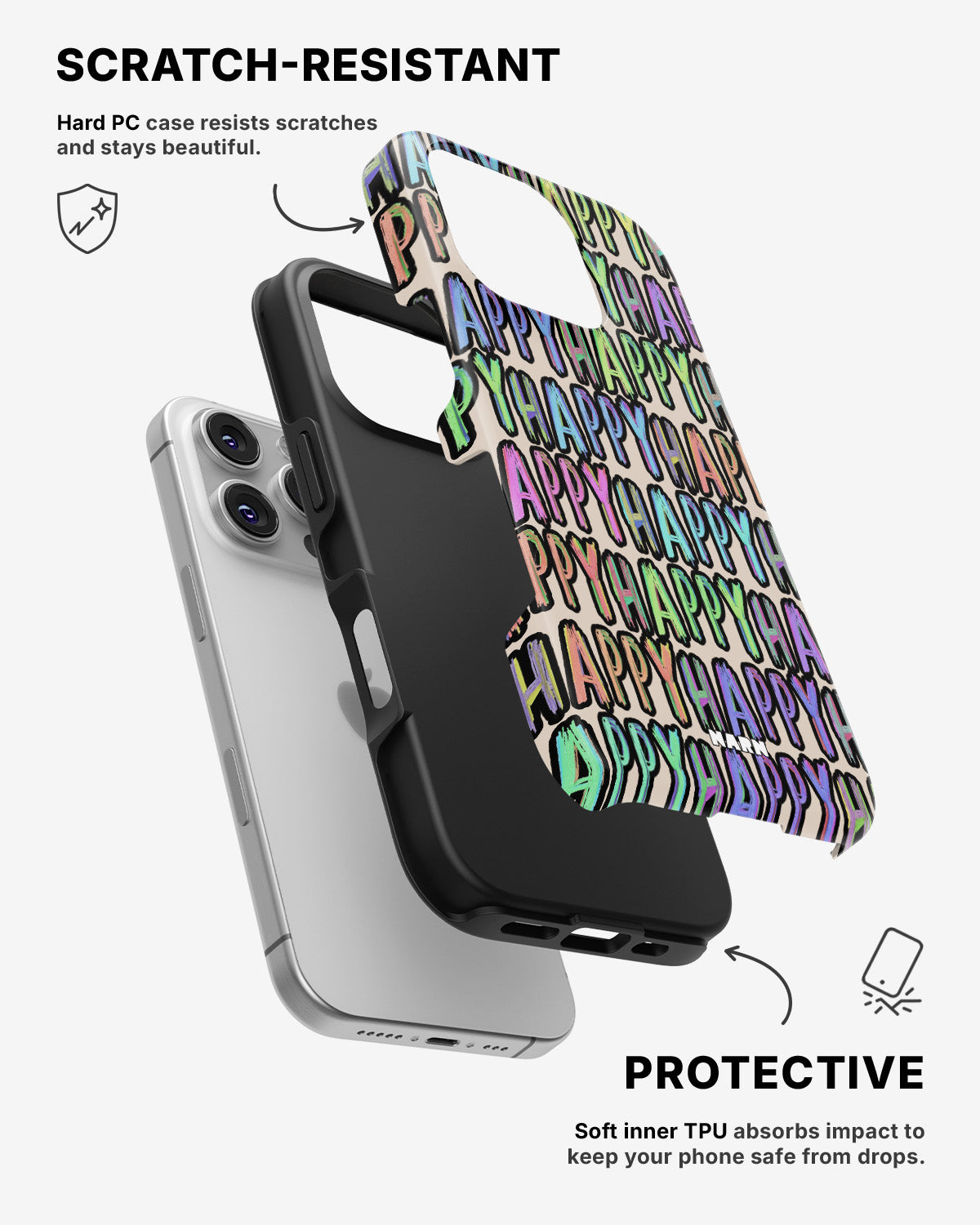 iPhone 16 Pro Tough Case – Happy - View 2