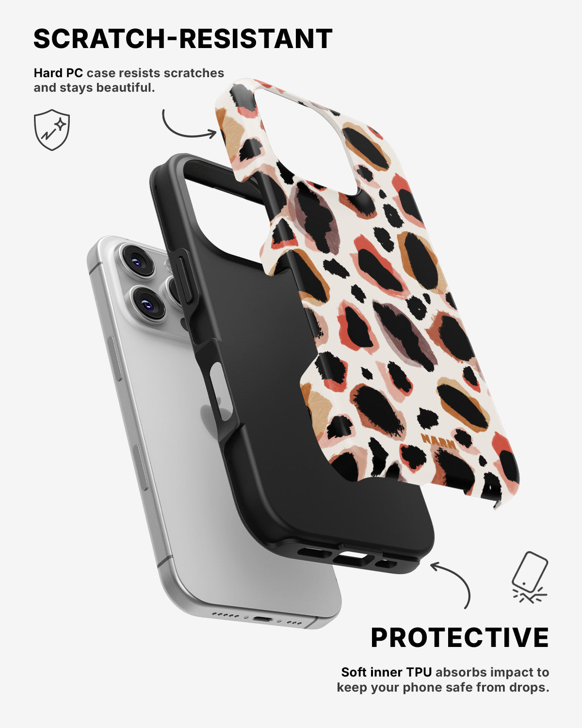 iPhone 16 Pro Tough Case – Artsy Leopard - View 2