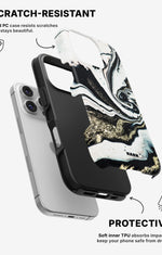 iPhone 16 Pro Tough Case – Golden Swirl - View 2