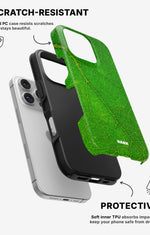 iPhone 16 Pro Tough Case – Green Leafy - View 2