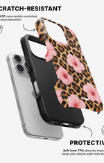 iPhone 16 Pro Tough Case – Leopard Flower - View 2