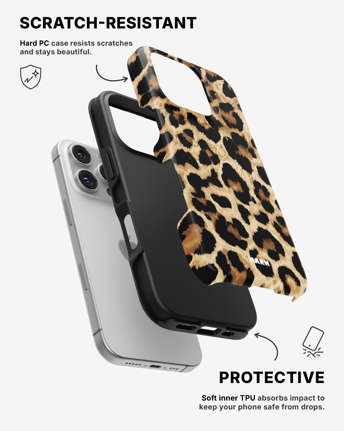 iPhone 16 Pro Tough Case – Savanna Noir - View 2