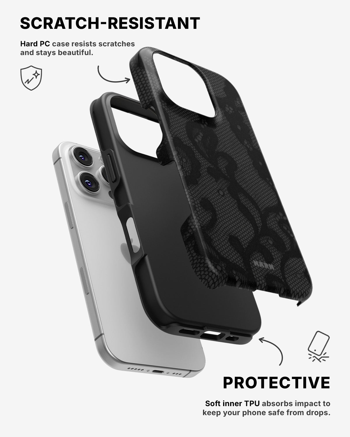 iPhone 16 Pro Tough Case – Lace - View 2