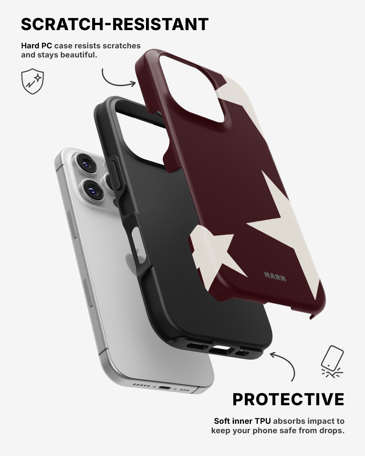 iPhone 16 Pro Tough Case – Rouge Star - View 2