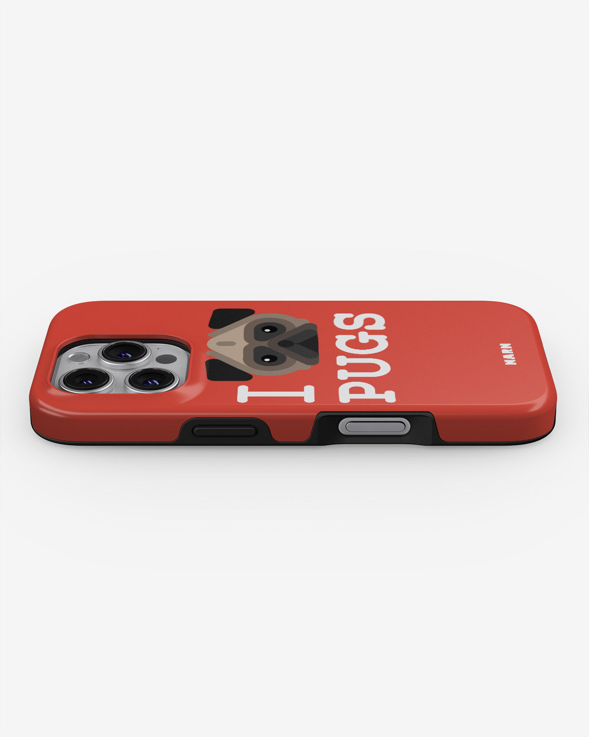 iPhone 16 Pro Tough Case – I Love Pugs - View 3
