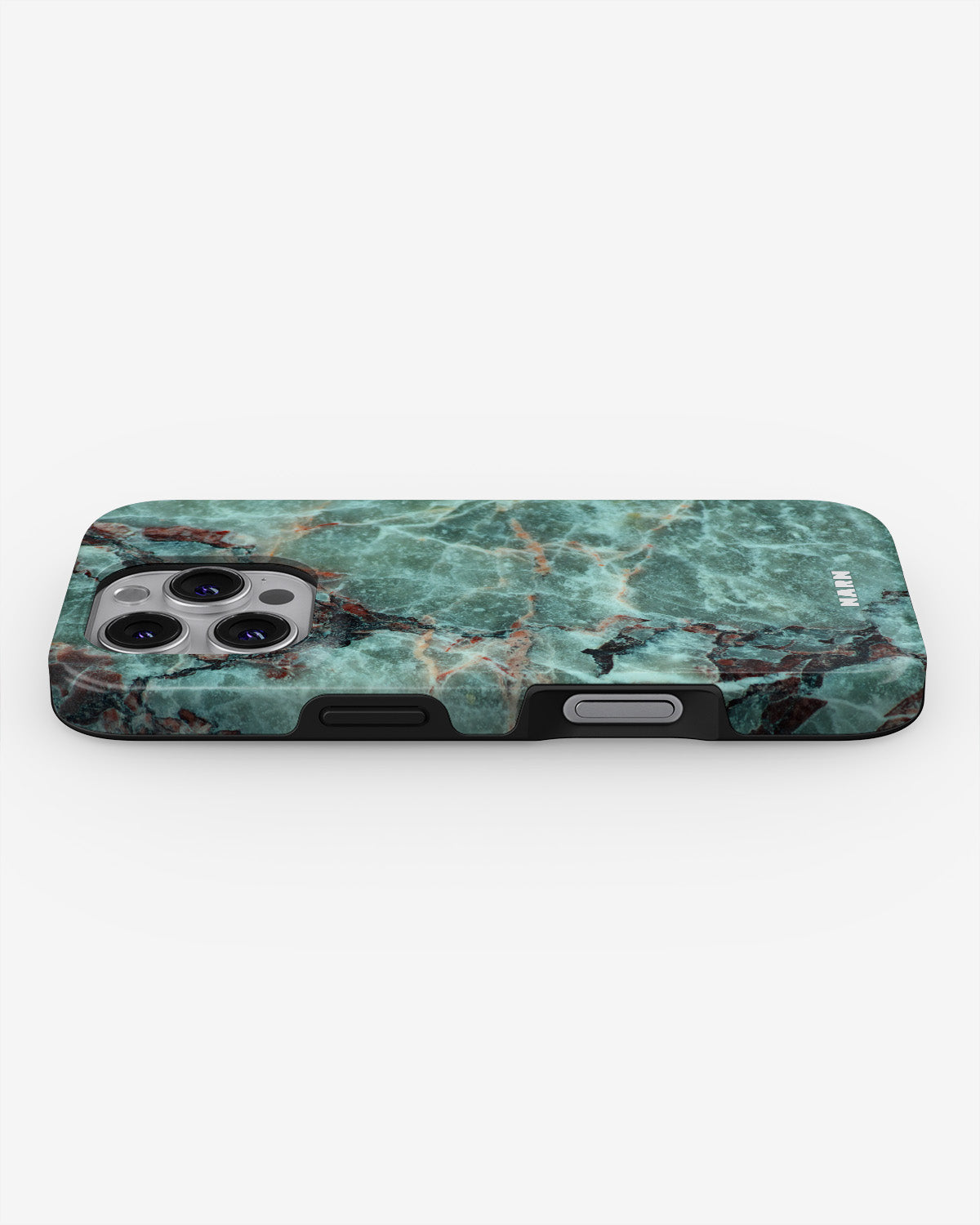 iPhone 16 Pro Tough Case – Green Marble - View 3