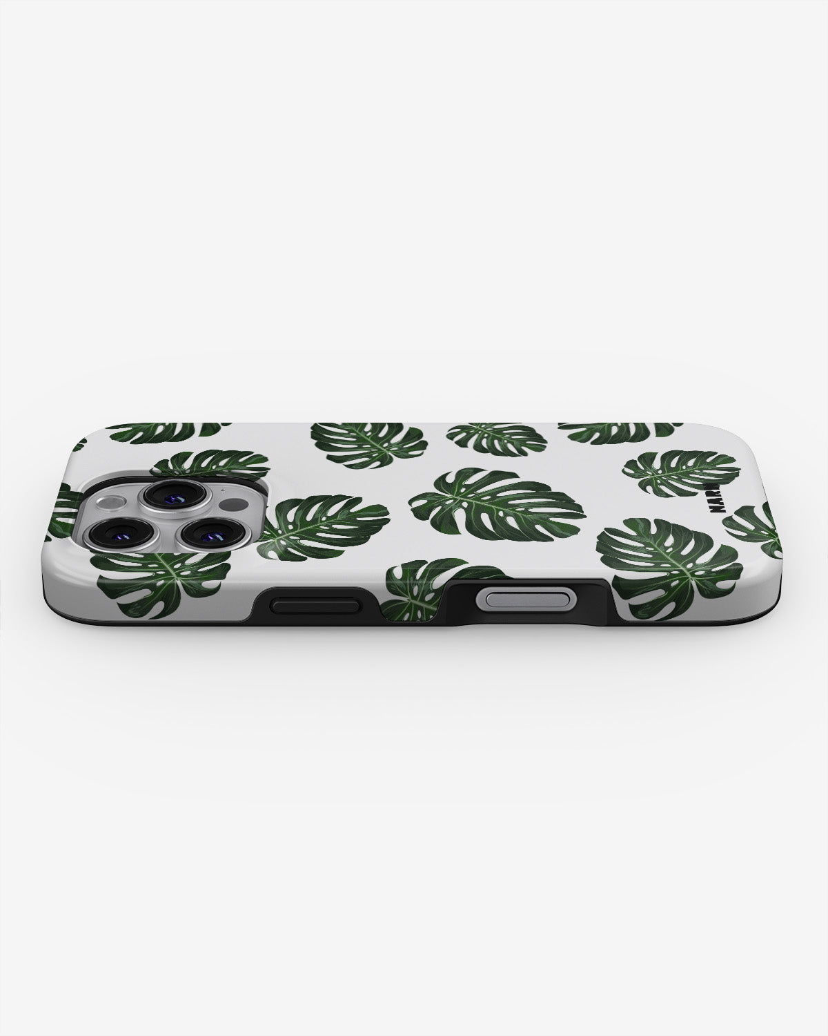 iPhone 16 Pro Tough Case – Monstera Pattern - View 3
