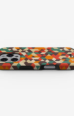iPhone 16 Pro Tough Case – Retro Geometric - View 3