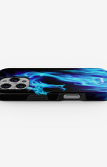 iPhone 16 Pro Tough Case – Blue Flames Dragon - View 3