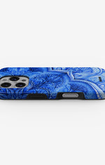 iPhone 16 Pro Tough Case – Blue Vintage - View 3
