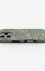 iPhone 16 Pro Tough Case – Paisley Green - View 3