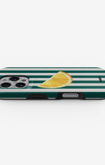 iPhone 16 Pro Tough Case – Lemon Stripes - View 3