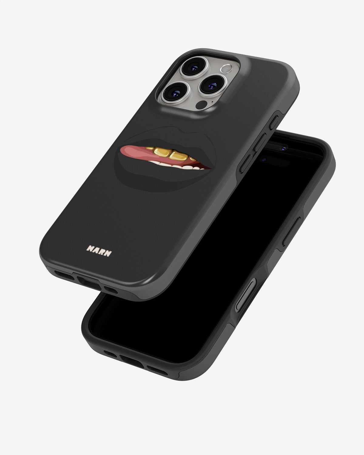 iPhone 16 Pro Tough Case – Golden Lips - View 4